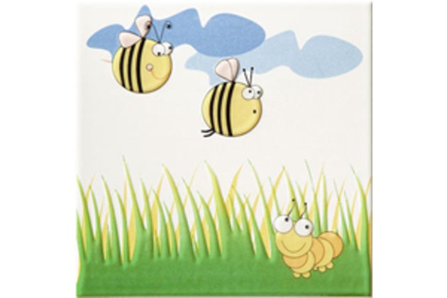 Pastel dekor broučci 2 20x20